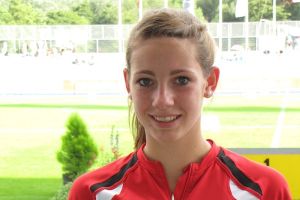 Sina Ballmann nach ihrem 5. Platz bei den Deutschen Jugendmeisterschaften in Jena