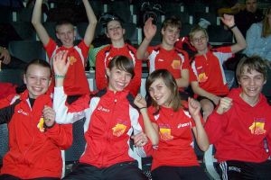 Gruppenfoto von den Badischen Schüler- und Jugendhallenmeisterschaften
