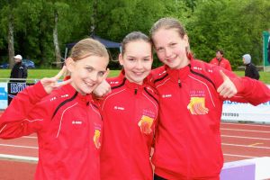 Gut lachen hatten unsere TSG-Athletinnen nach den Top-Leistungen in Mannheim