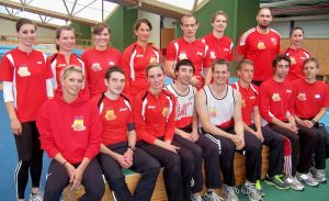 Gruppenfoto der siegreichen Athletinnen und Athleten bei den badischen Mannschaftsmeisterschaften